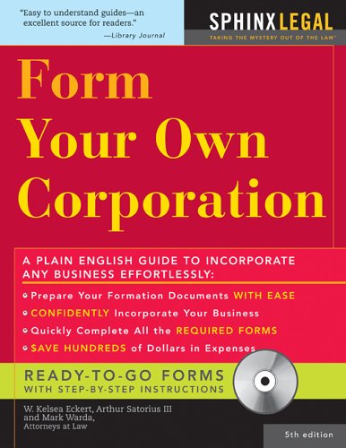 9781572485167: Form Your Own Corporation