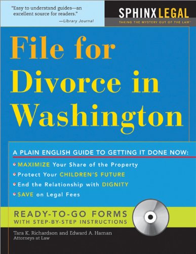 Stock image for File for Divorce in Washington [With CDROM] for sale by ThriftBooks-Atlanta
