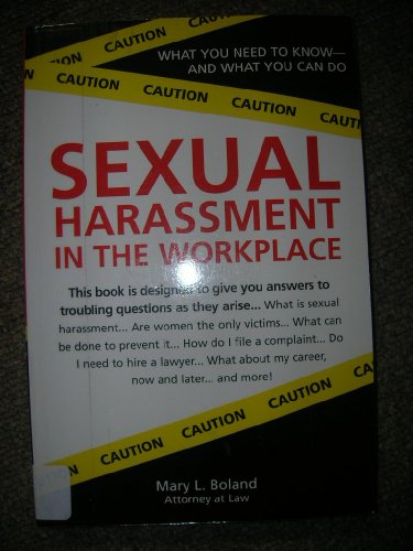 Beispielbild fr Sexual Harassment in the Workplace zum Verkauf von Wonder Book