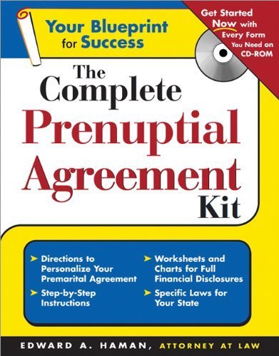 Imagen de archivo de The Complete Prenuptial Agreement Kit (Book & CD-ROM) (Write Your Own Prenuptial Agreement) a la venta por HPB-Diamond