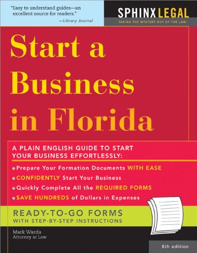 Beispielbild fr Start a Business in Florida zum Verkauf von Better World Books