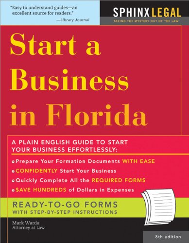 Imagen de archivo de Start a Business in Florida a la venta por Better World Books