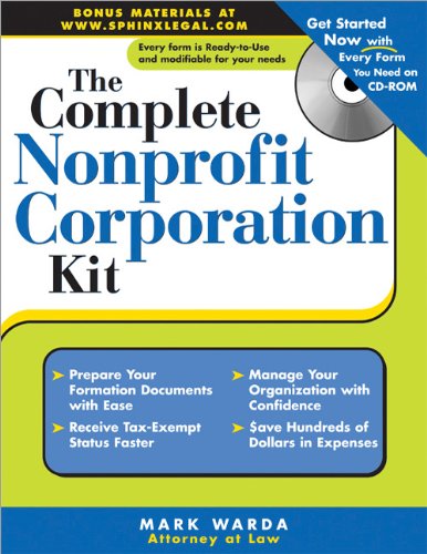 The Complete Nonprofit Corporation Kit (Complete . . . Kit) (9781572485440) by Warda, Mark