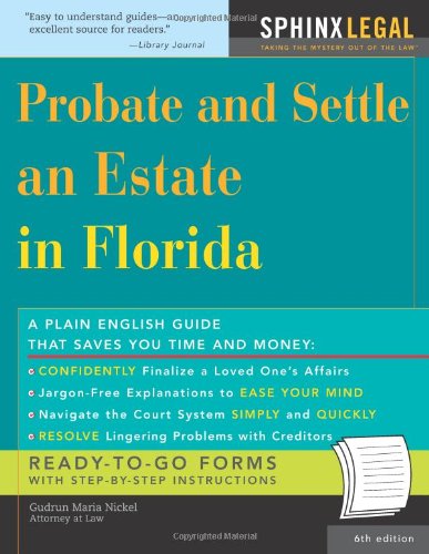 Imagen de archivo de Probate and Settle an Estate in Florida (Legal Survival Guides) a la venta por ThriftBooks-Dallas