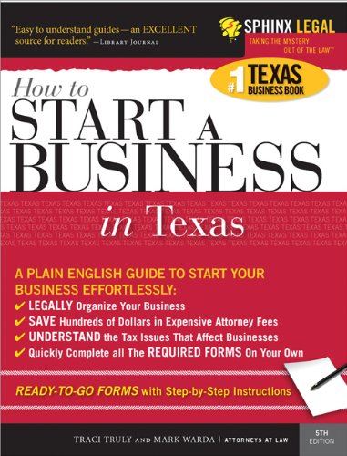 Imagen de archivo de Start a Business in Texas a la venta por ThriftBooks-Dallas