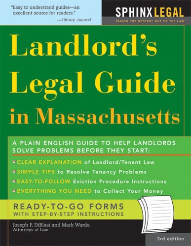 Imagen de archivo de Landlord's Legal Guide in Massachusetts (Legal Survival Guides) a la venta por GF Books, Inc.