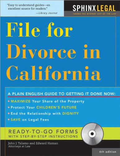 Stock image for File for Divorce in California for sale by ThriftBooks-Atlanta