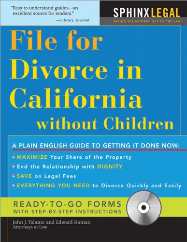 Imagen de archivo de How to File for Divorce in California without Children (Legal Survival Guides) a la venta por SecondSale
