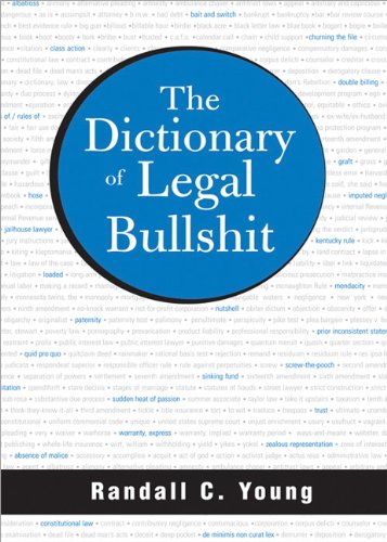 The Dictionary of Legal Bullshit (9781572486362) by Young, Randall