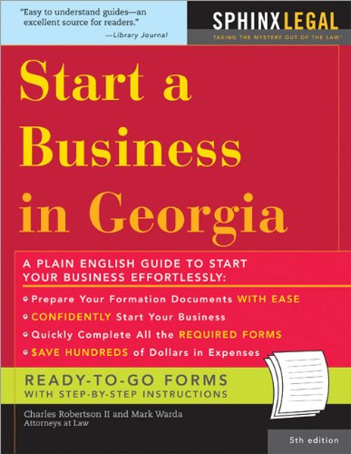 Beispielbild fr How to Start a Business in Georgia zum Verkauf von Better World Books