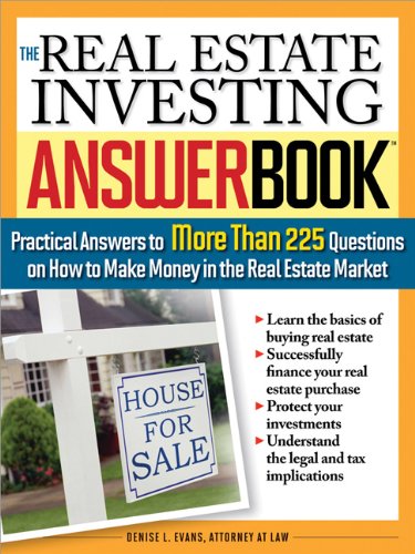 Imagen de archivo de The Real Estate Investing Answer Book a la venta por Better World Books
