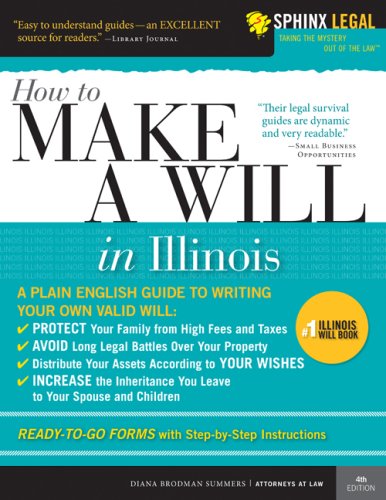 How to Make a Will in Illinois (Legal Survival Guides) (9781572486546) by Summers, Diana Brodman