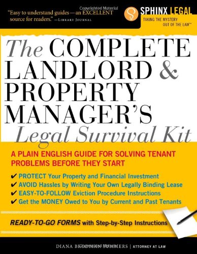 Imagen de archivo de The Complete Landlord and Property Manager's Legal Survival Kit (Complete . . . Kit) a la venta por Irish Booksellers