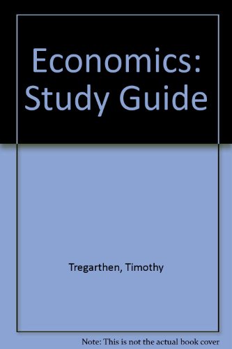 Stock image for Study Guide to Accompany Timothy Tregarthen Economics for sale by Ergodebooks