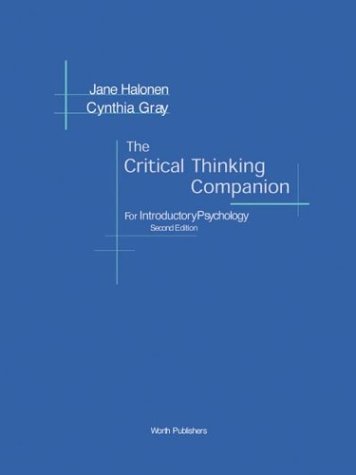 Stock image for The Critical Thinking Companion for Introductory Psychology for sale by Zoom Books Company