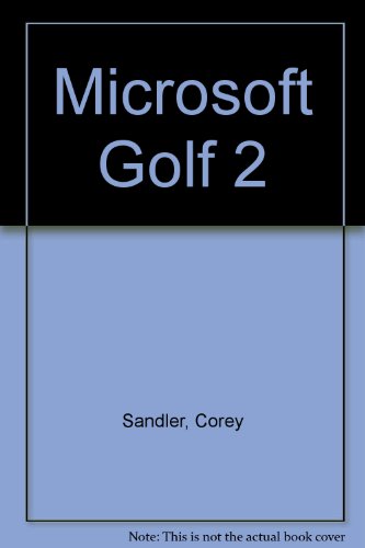 Beispielbild fr Microsoft Golf 2: Authorized Guide zum Verkauf von Irish Booksellers