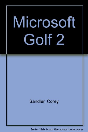Stock image for Microsoft Golf 2: Authorized Guide for sale by Discover Books