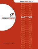 Stock image for Algebraic Thinking - Part Ii (2) ; 9781572900370 ; 1572900377 for sale by APlus Textbooks