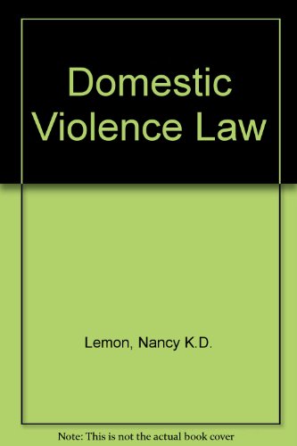 Stock image for Domestic Violence Law for sale by Wonder Book