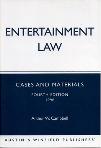 Imagen de archivo de Entertainment Law : Cases and Materials a la venta por Better World Books