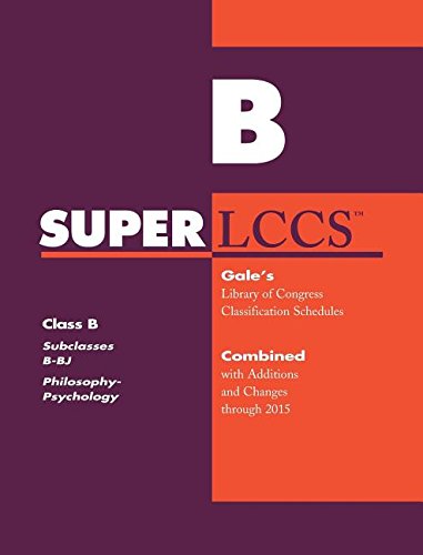 9781573021821: SUPERLCCS: Class B: Subclasses B-BJ: Philosophy, Psychology
