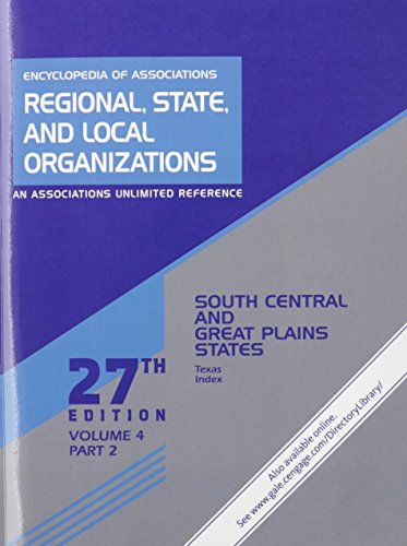 9781573022415: Encyclopedia of Associations Regional, State, and Local Organizations: South Central and Great Plains States: 004