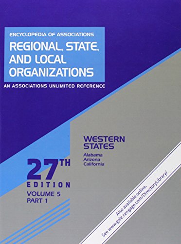 9781573022422: Encyclopedia of Associations Regional, State, and Local Organizations: Western States: 005