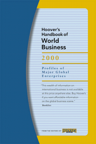 Stock image for Hoover's Handbook of World Business 2000 for sale by HPB-Red