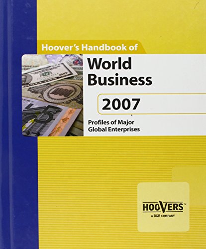 Imagen de archivo de Hoover's Handbook of World Business 2007 a la venta por Better World Books: West