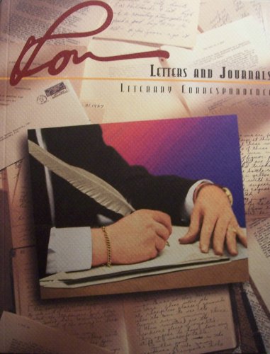 Stock image for Letters and journals literary correspondence (a supplemental issue to 'Ron the Writer: The Shaping of Popular Fiction') for sale by All About Authors