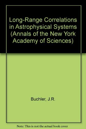 9781573311137: Long-Range Correlations in Astrophysical Systems: v. 848 (Annals of the New York Academy of Sciences)