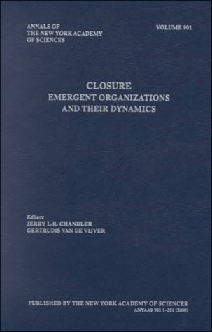 Stock image for Closure: Emergent Organizations and Their Dynamics (Annals of the New York Academy of Sciences) for sale by P.C. Schmidt, Bookseller