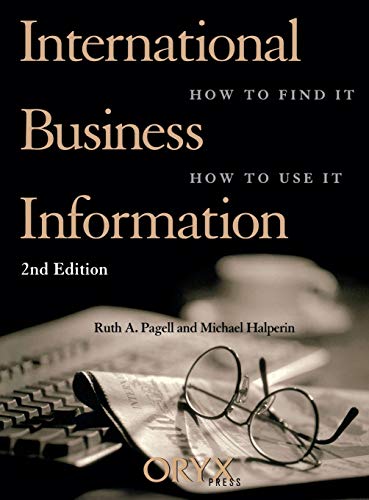 Beispielbild fr International Business Information zum Verkauf von Better World Books