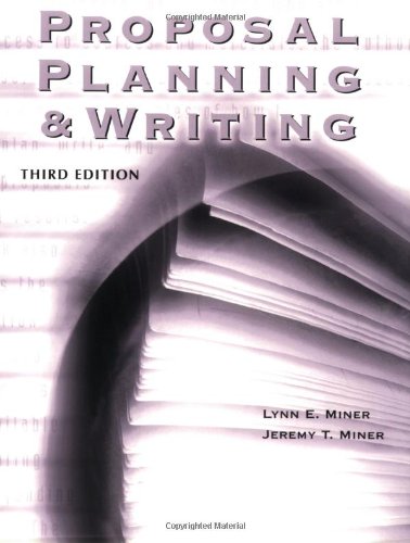 Stock image for Proposal Planning & Writing, 3rd Edition (Grantselect) for sale by SecondSale