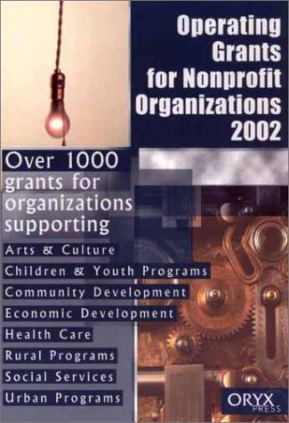 Stock image for Operating Grants for Nonprofit Organizations 2002 for sale by Basi6 International