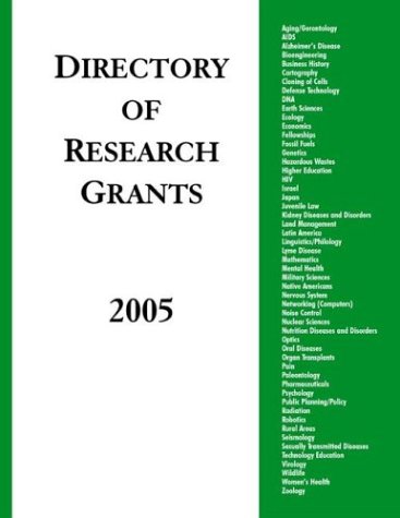 Stock image for Directory of Research Grants 2005. for sale by Yushodo Co., Ltd.