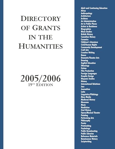 Stock image for Directory of Grants in the Humanities, 2005/2006. for sale by Yushodo Co., Ltd.