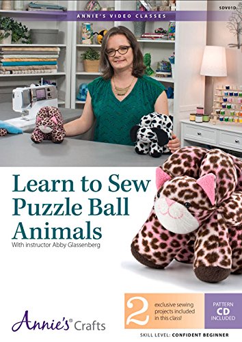 9781573678919: Learn to Sew Puzzle Balls Animals DVD: With Instructor Abby Glassenberg [USA]