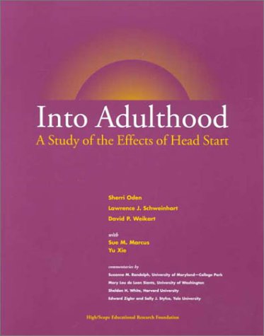 Imagen de archivo de Into Adulthood: A Study of the Effects of Head Start a la venta por Aaron Books