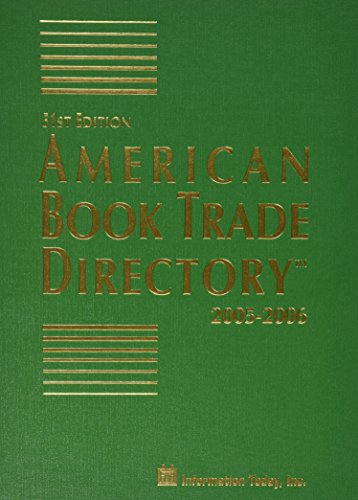 Stock image for American Book Trade Directory 2005-2006 for sale by Midtown Scholar Bookstore