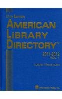 Imagen de archivo de American Library Directory 2011-2012 a la venta por The Book Bin