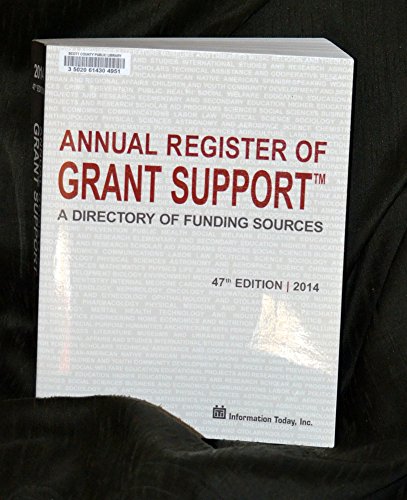 Beispielbild fr Annual Register of Grant Support 2014: A Directory of Funding Sources zum Verkauf von Better World Books