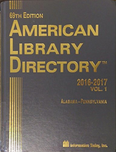 9781573875196: American Library Directory 2016-2017