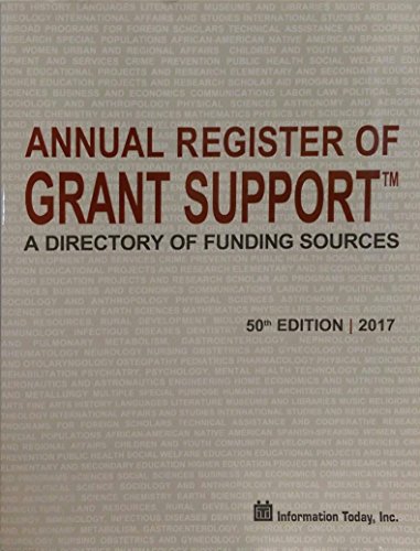 Imagen de archivo de Annual Register of Grant Support 2017: A Directory of Funding Sources a la venta por Better World Books: West