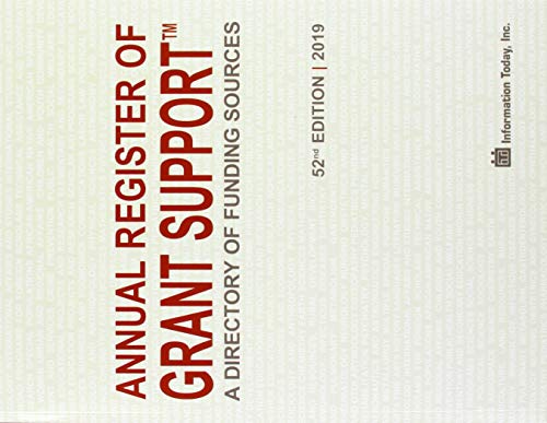 Imagen de archivo de Annual Register of Grant Support 2019: A Directory of Funding Sources a la venta por Better World Books