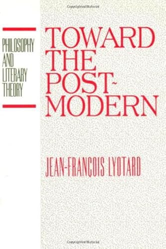 Beispielbild fr Toward the Postmodern (Philosophy and Literary Theory) zum Verkauf von Anybook.com