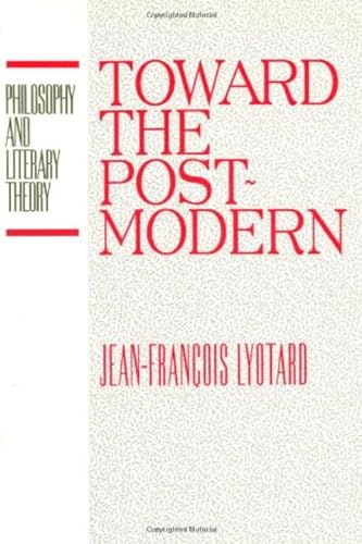 Imagen de archivo de Toward the Postmodern (Philosophy and Literary Theory) a la venta por SecondSale