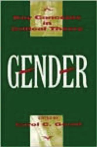 Imagen de archivo de Gender (Key Concepts in Critical Theory) a la venta por Irish Booksellers