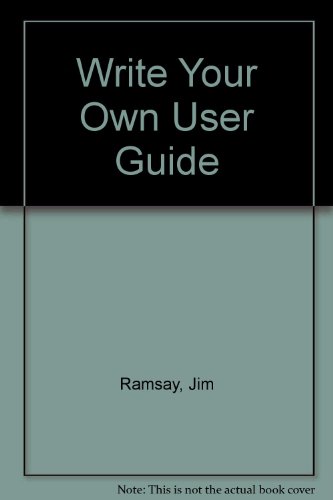 Imagen de archivo de Write Your Own User Guide a la venta por Wonder Book