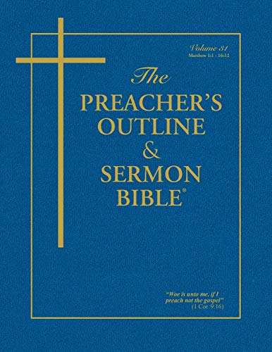 Beispielbild fr The Preacher's Outline & Sermon Bible: Matthew Vol. 1 (The Preacher's Outline & Sermon Bible KJV) zum Verkauf von BooksRun